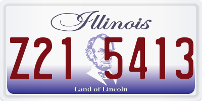 IL license plate Z215413