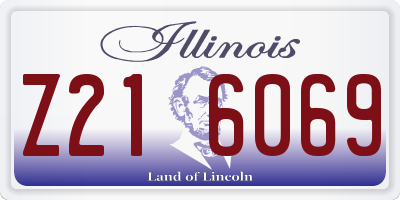 IL license plate Z216069