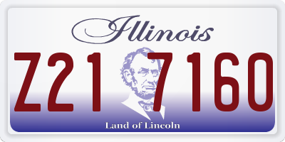 IL license plate Z217160