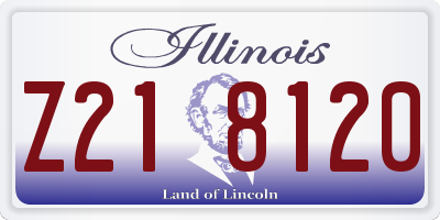 IL license plate Z218120