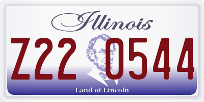 IL license plate Z220544