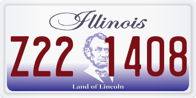IL license plate Z221408