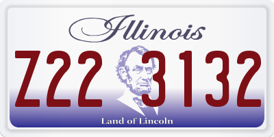 IL license plate Z223132