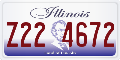 IL license plate Z224672