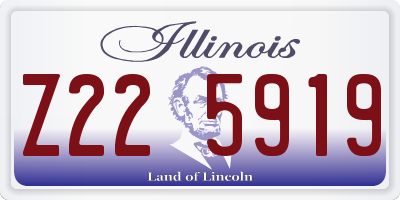 IL license plate Z225919