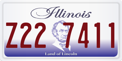 IL license plate Z227411
