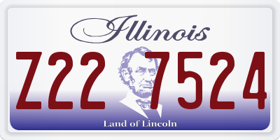 IL license plate Z227524
