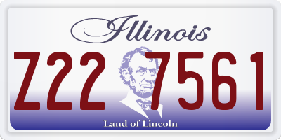 IL license plate Z227561