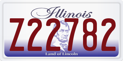 IL license plate Z22782