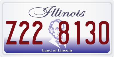IL license plate Z228130