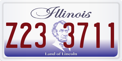 IL license plate Z233711