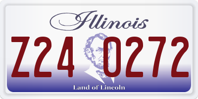 IL license plate Z240272