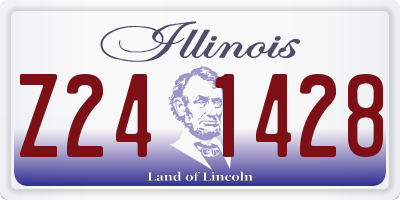 IL license plate Z241428