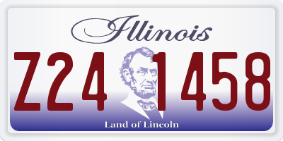 IL license plate Z241458