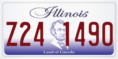 IL license plate Z241490