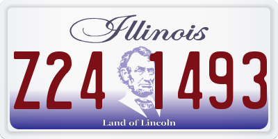IL license plate Z241493
