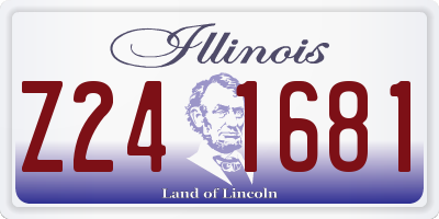 IL license plate Z241681