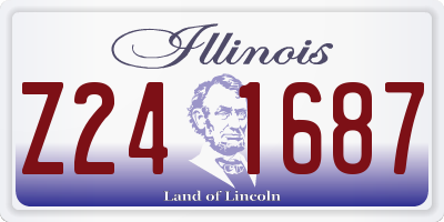 IL license plate Z241687