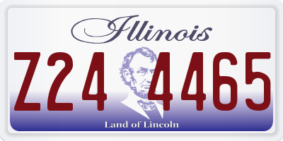 IL license plate Z244465