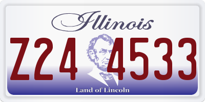 IL license plate Z244533
