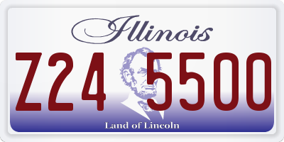 IL license plate Z245500