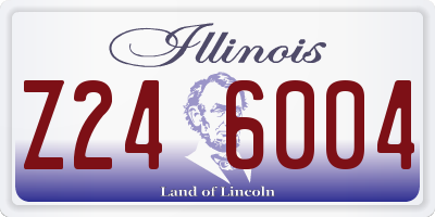 IL license plate Z246004