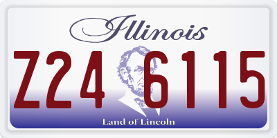 IL license plate Z246115
