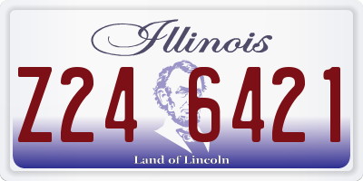 IL license plate Z246421