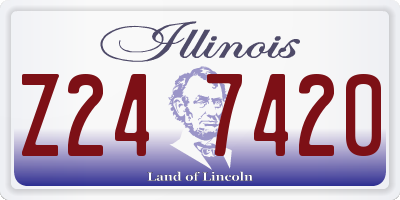 IL license plate Z247420