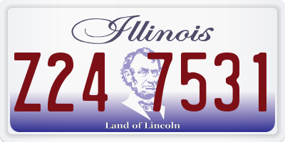 IL license plate Z247531