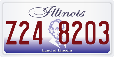 IL license plate Z248203