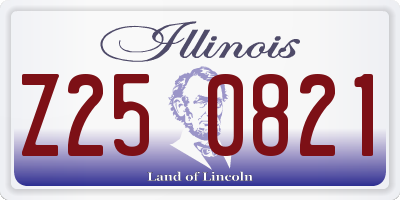 IL license plate Z250821