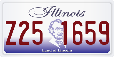 IL license plate Z251659