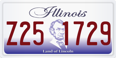 IL license plate Z251729