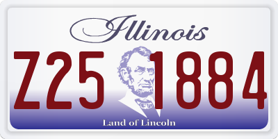 IL license plate Z251884