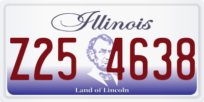 IL license plate Z254638