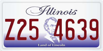 IL license plate Z254639