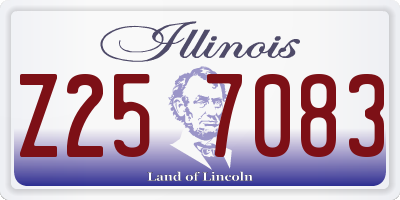 IL license plate Z257083