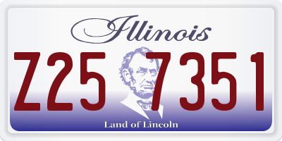 IL license plate Z257351