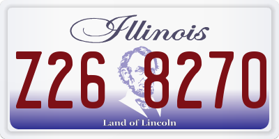 IL license plate Z268270