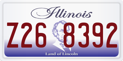 IL license plate Z268392