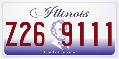 IL license plate Z269111