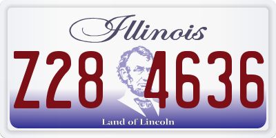 IL license plate Z284636