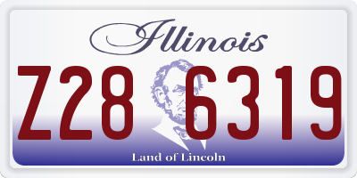 IL license plate Z286319
