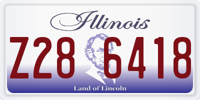 IL license plate Z286418