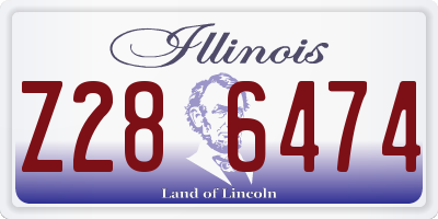 IL license plate Z286474