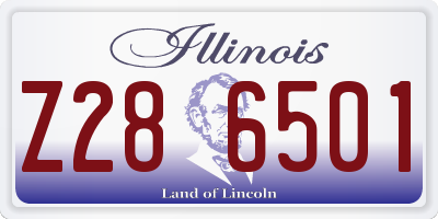 IL license plate Z286501