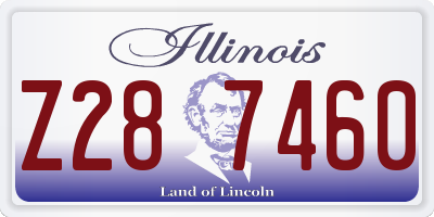 IL license plate Z287460