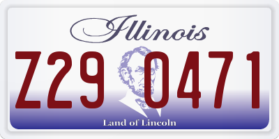 IL license plate Z290471