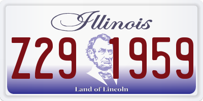 IL license plate Z291959